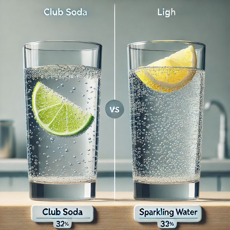 Difference Between Club Soda and Sparkling Water